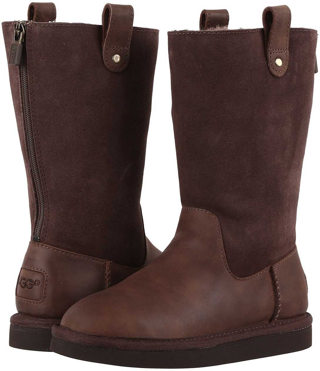 Gheata UGG Kids Jesslyn (Little Kid/Big Kid) Chocolate