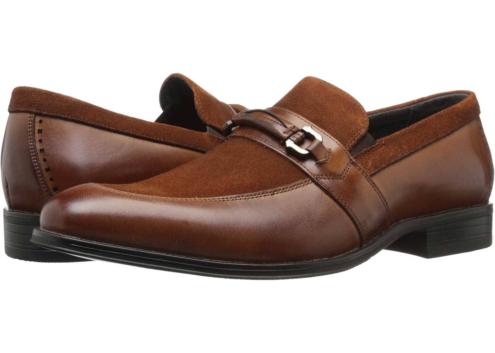 Mocasin Stacy Adams Selby Moc Toe Bit Slip-On Cognac