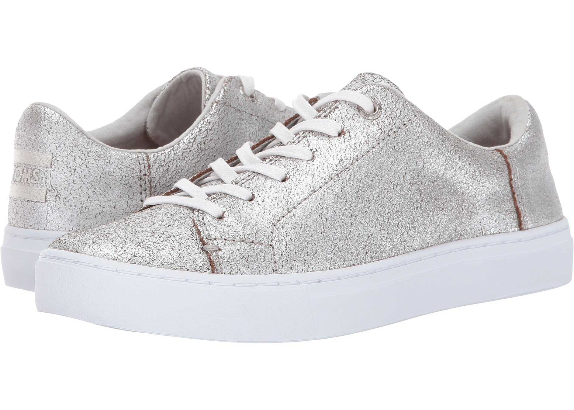 TOMS Lenox Sneaker Silver Metallic Leather