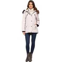 Geci de Iarna Anorak Quilted Bonded w/ Hood and Faux Fur Femei