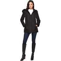 Geci de Iarna Anorak Quilted Bonded w/ Hood and Faux Fur Femei