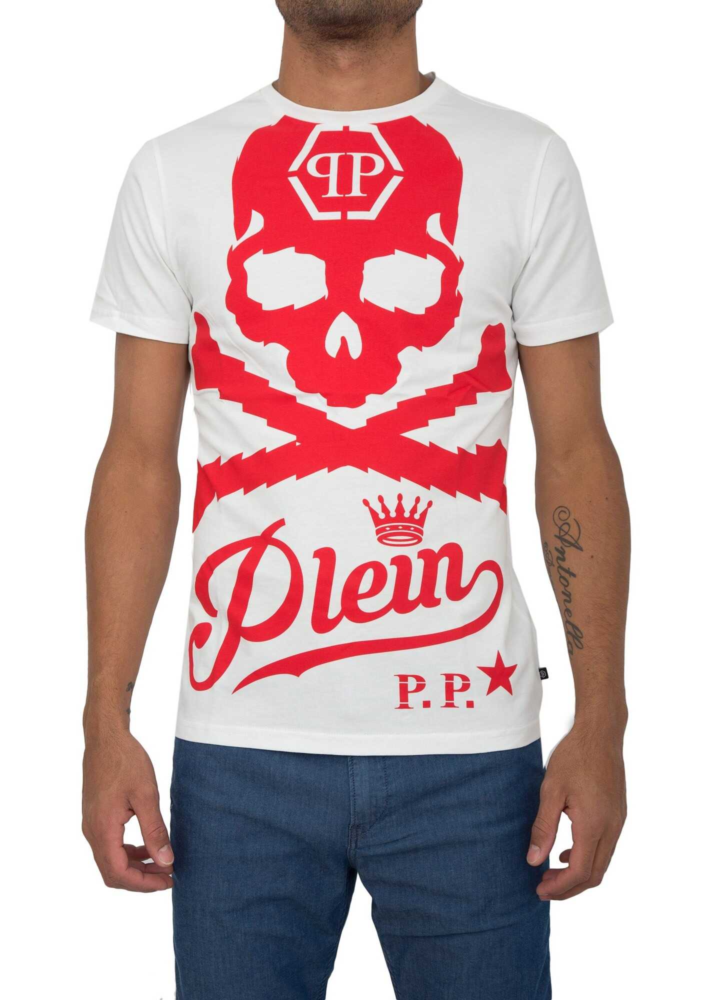 Tricou Philipp Plein 0FC49D64 WHITE