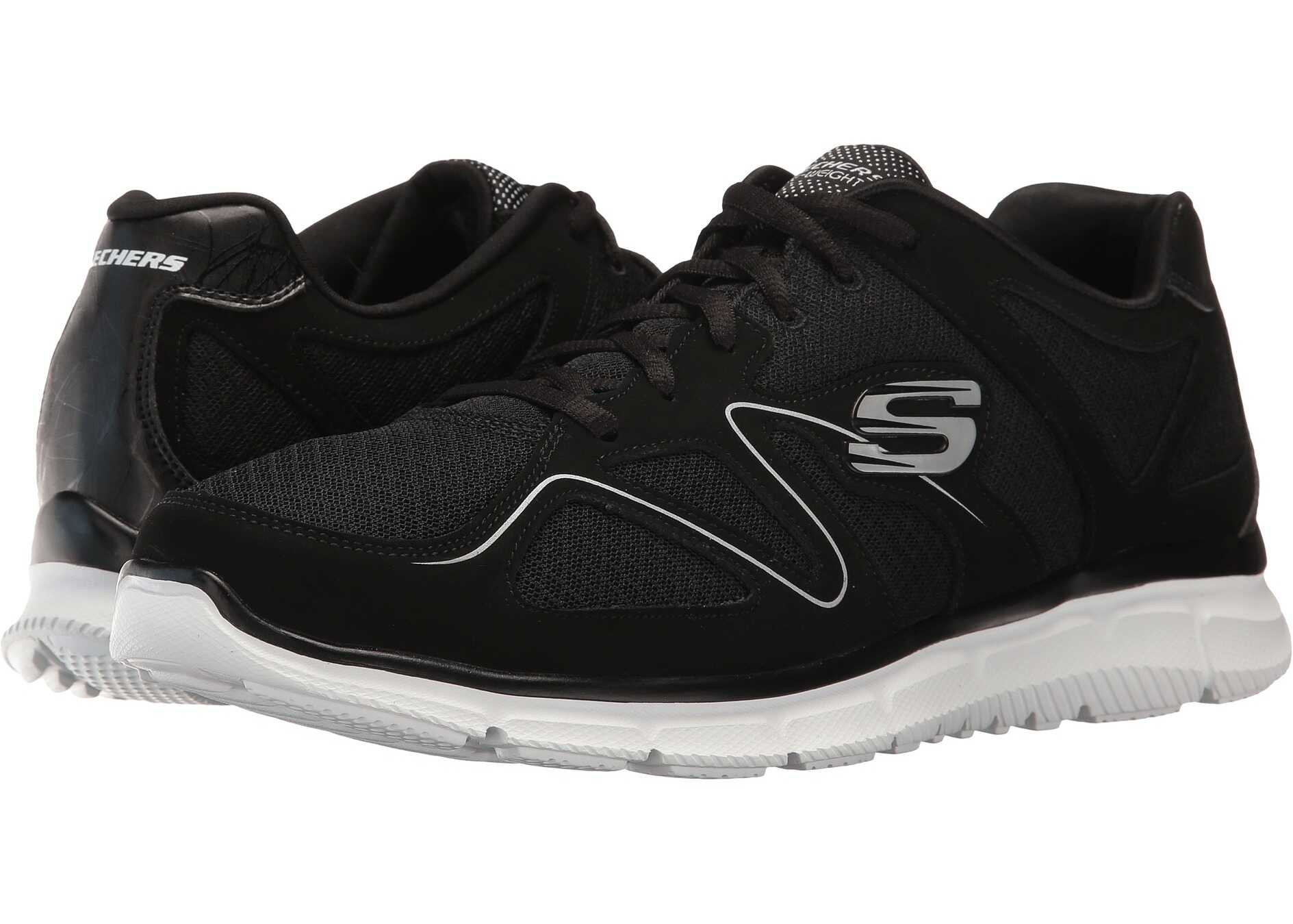 SKECHERS Satisfaction Flash Point Black/White