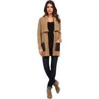 Pulovere Long Sleeve Leather Pocket Sweater Coat* Femei