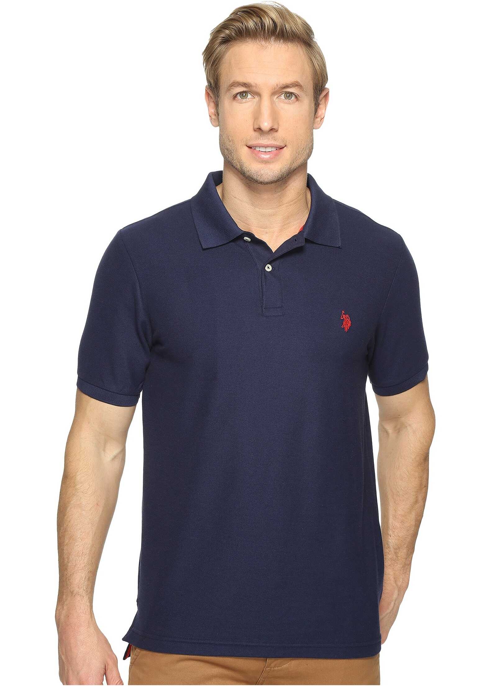 Tricou U.S. POLO ASSN. Ultimate Pique Polo Shirt Classic Navy