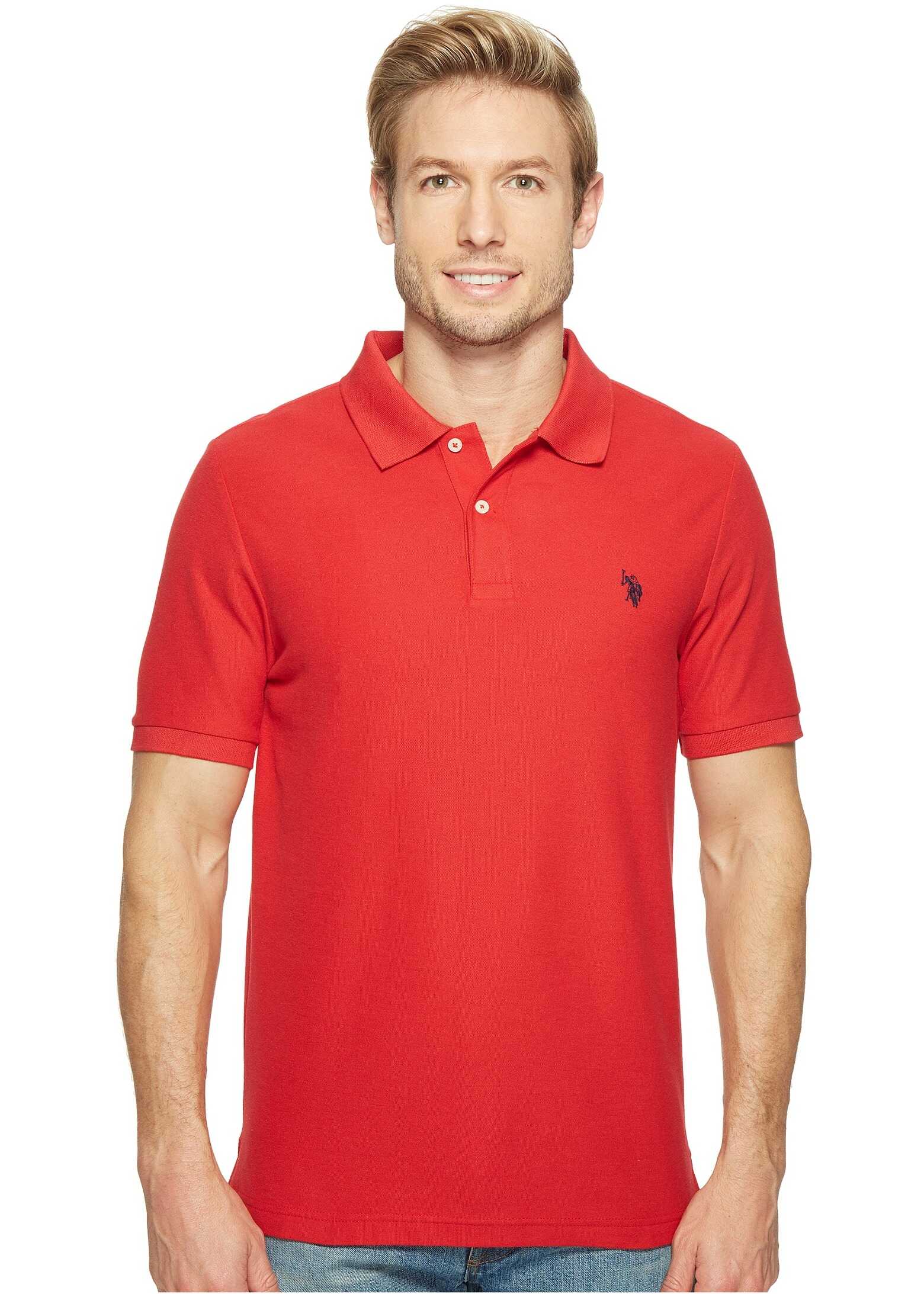 U.S. POLO ASSN. Ultimate Pique Polo Shirt Winning Red