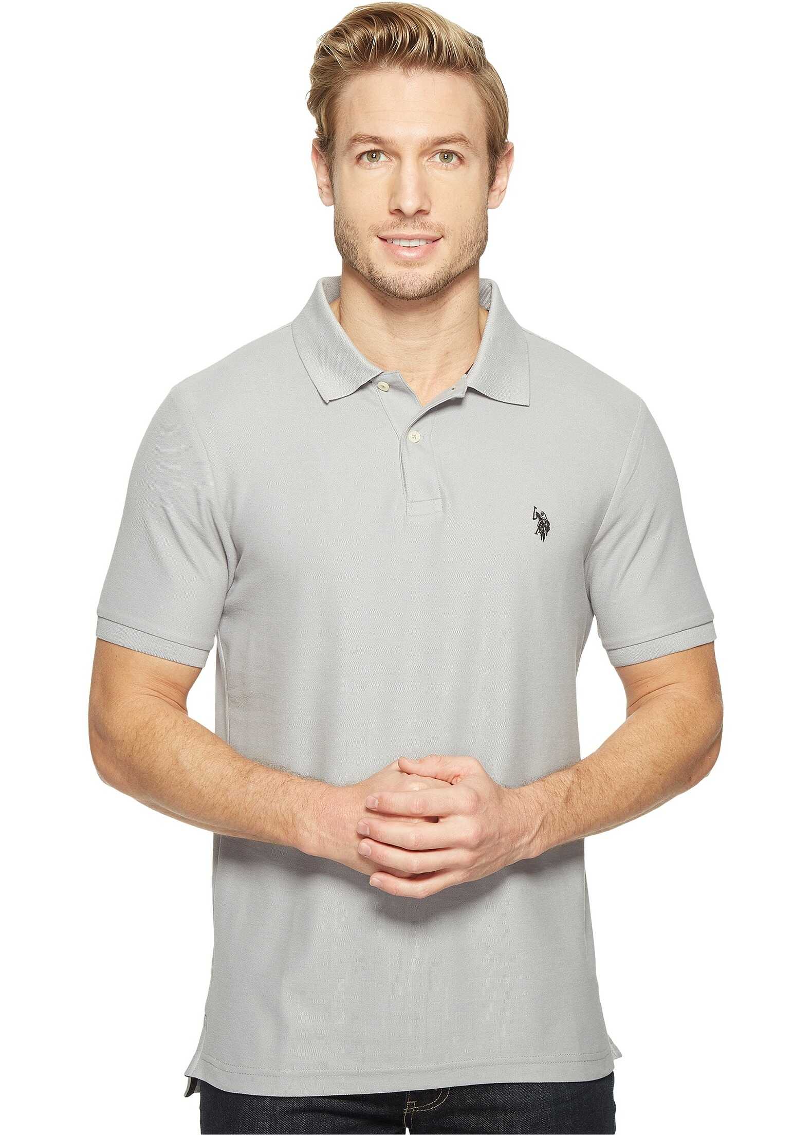 Tricou U.S. POLO ASSN. Ultimate Pique Polo Shirt Vapor Grey