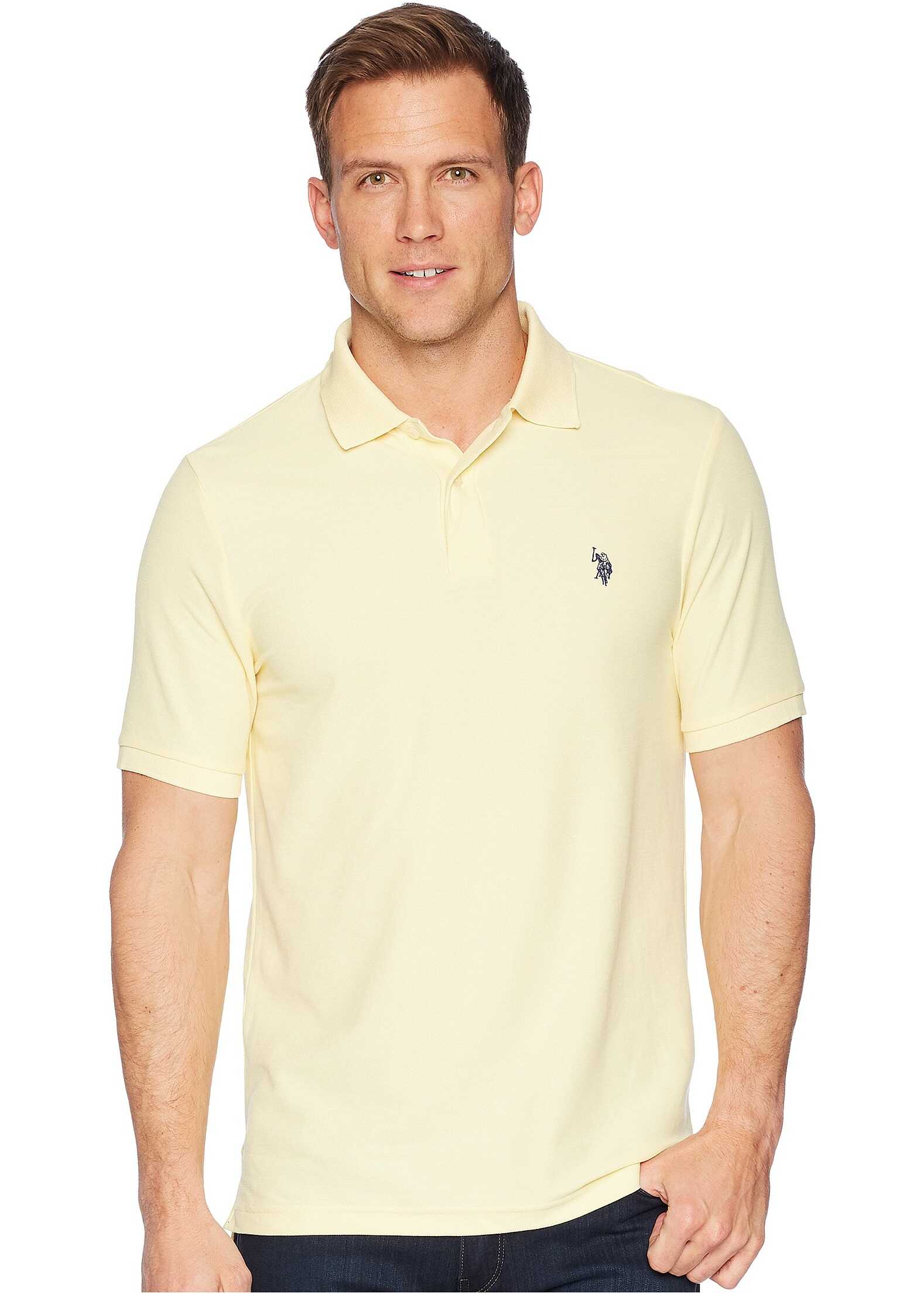 Tricou U.S. POLO ASSN. Ultimate Pique Polo Shirt Lemon Frost