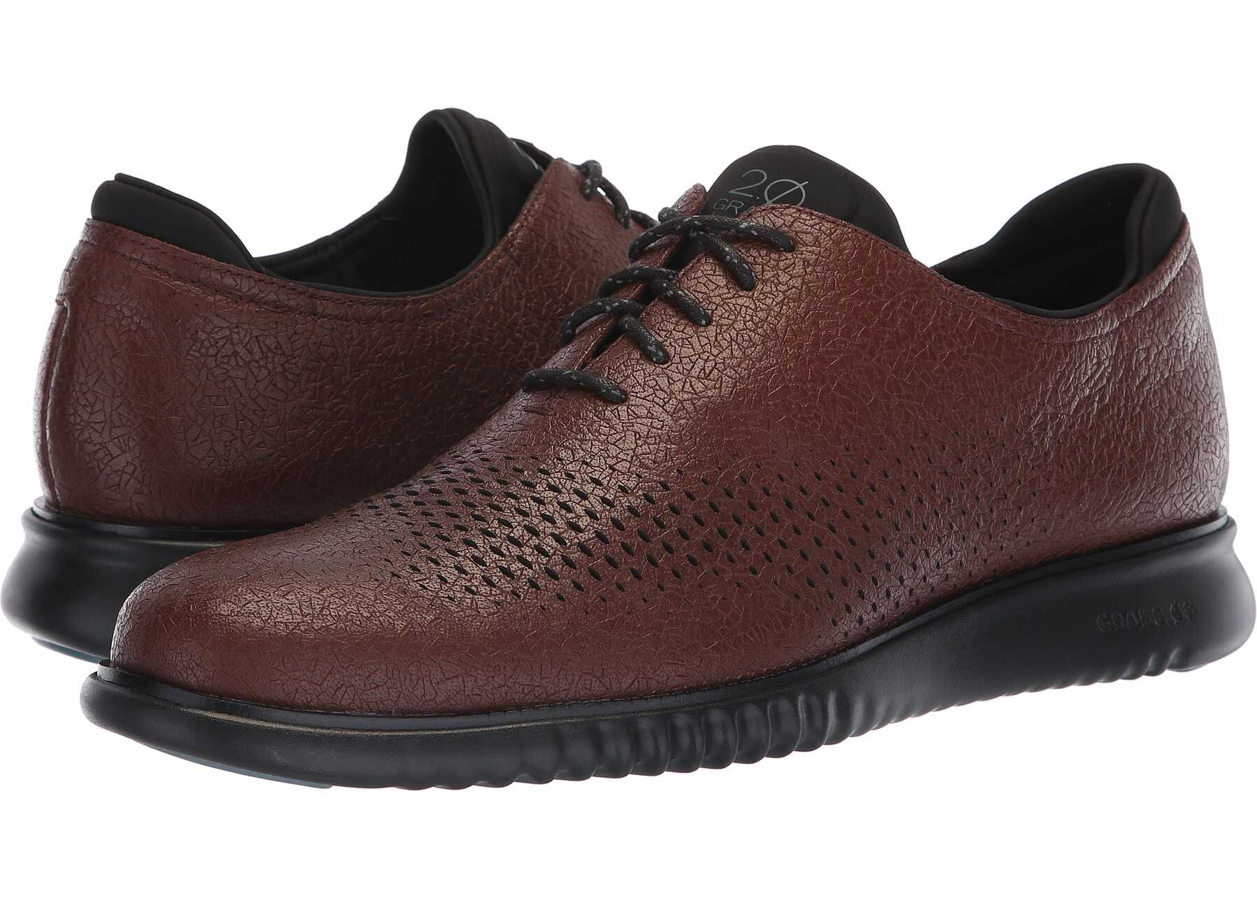 Cole Haan 2.Zerogrand Laser Wing Oxford Hickory Textured Leather/Black