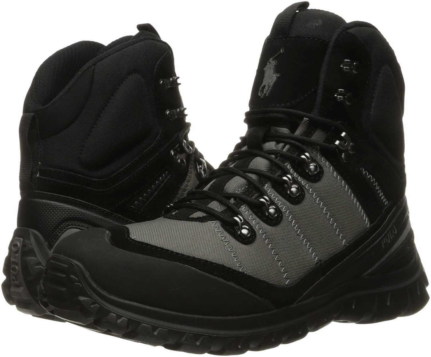 Gheata Ralph Lauren Hillingdon Black/Charcoal Grey Matte Cordura