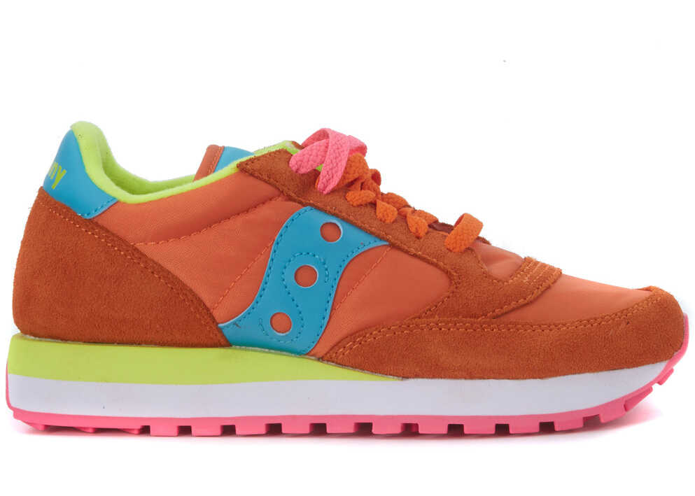 Tenis Saucony Jazz Sneaker In Orange Suede And Nylon Orange