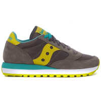 Tenisi & Adidasi Saucony Jazz Sneakers In Grey Anthracite And Yellow Suede And Nylon