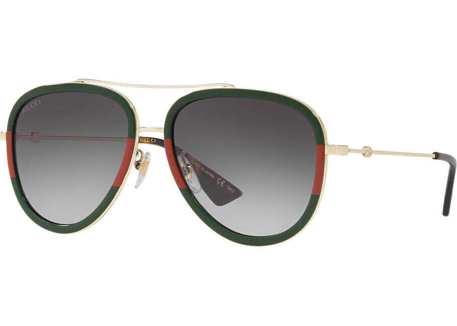 Gucci GG0062S 003 GOLD GOLD GREEN