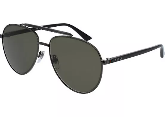 Gucci GG0014S 003-RUTHENIUM-BLACK-GREEN