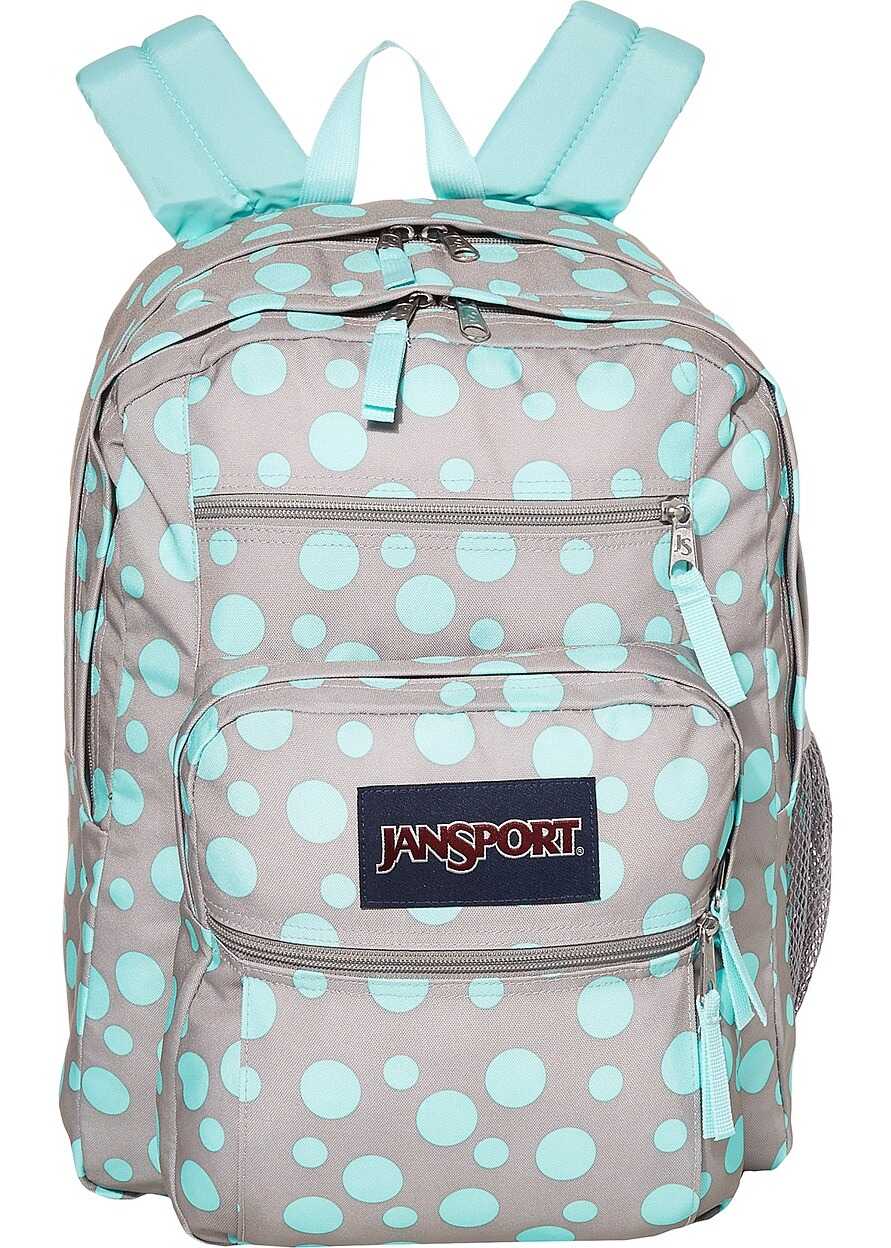 JanSport Big Student Authentic Grey Aqua Dot