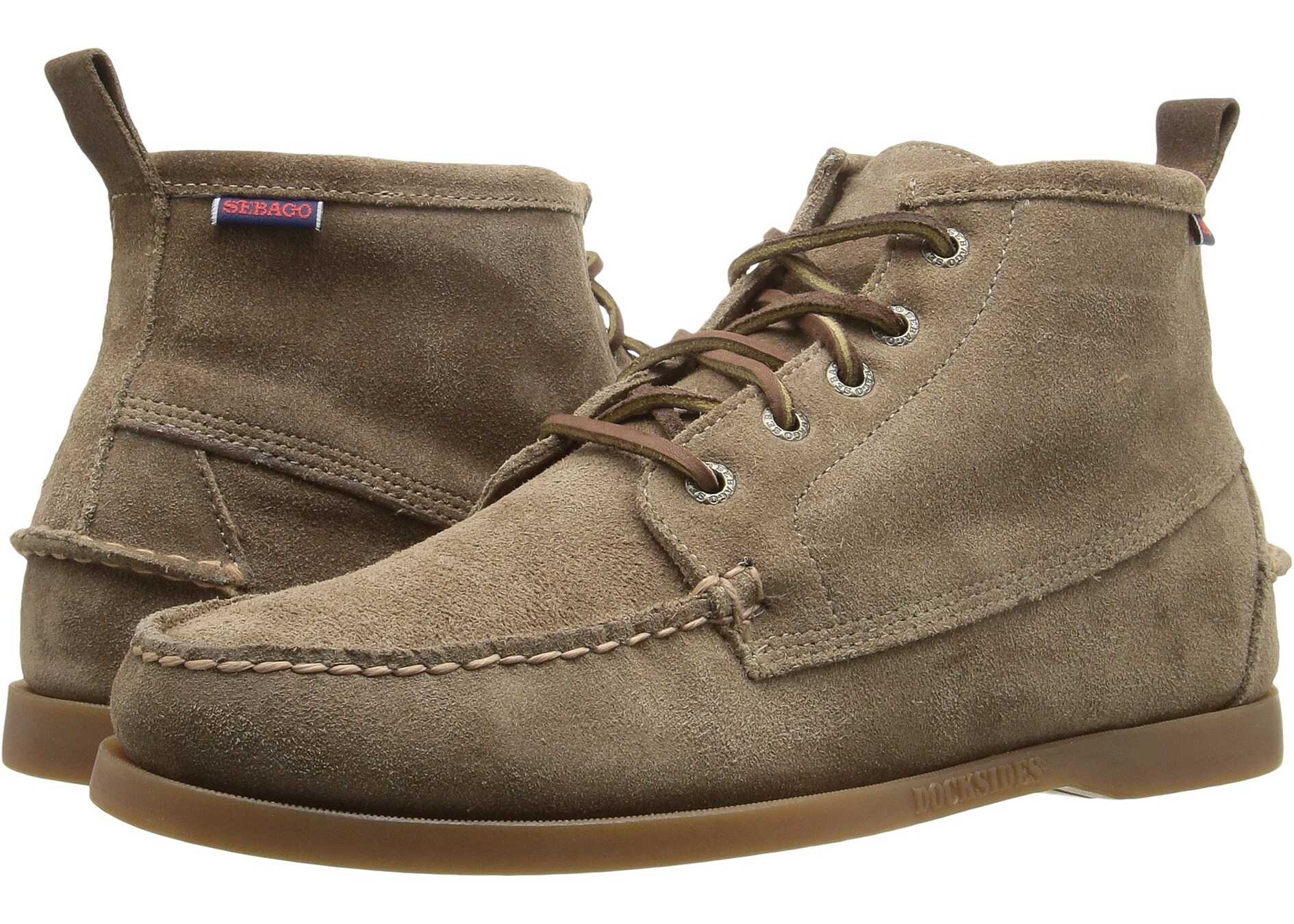 Gheata Sebago Beacon Shearling Dark Taupe Suede