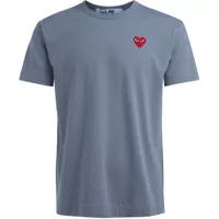 Tricouri T-Shirt Comme Des Garçons Play Grigia Cuore Rosso Barbati