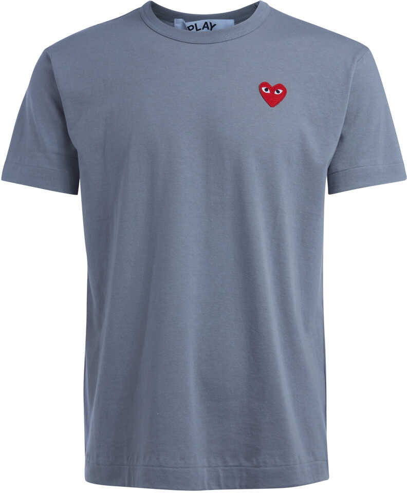 Tricou Comme des Garçons Play T-Shirt Comme Des Garçons Play Grigia Cuore Rosso Grey