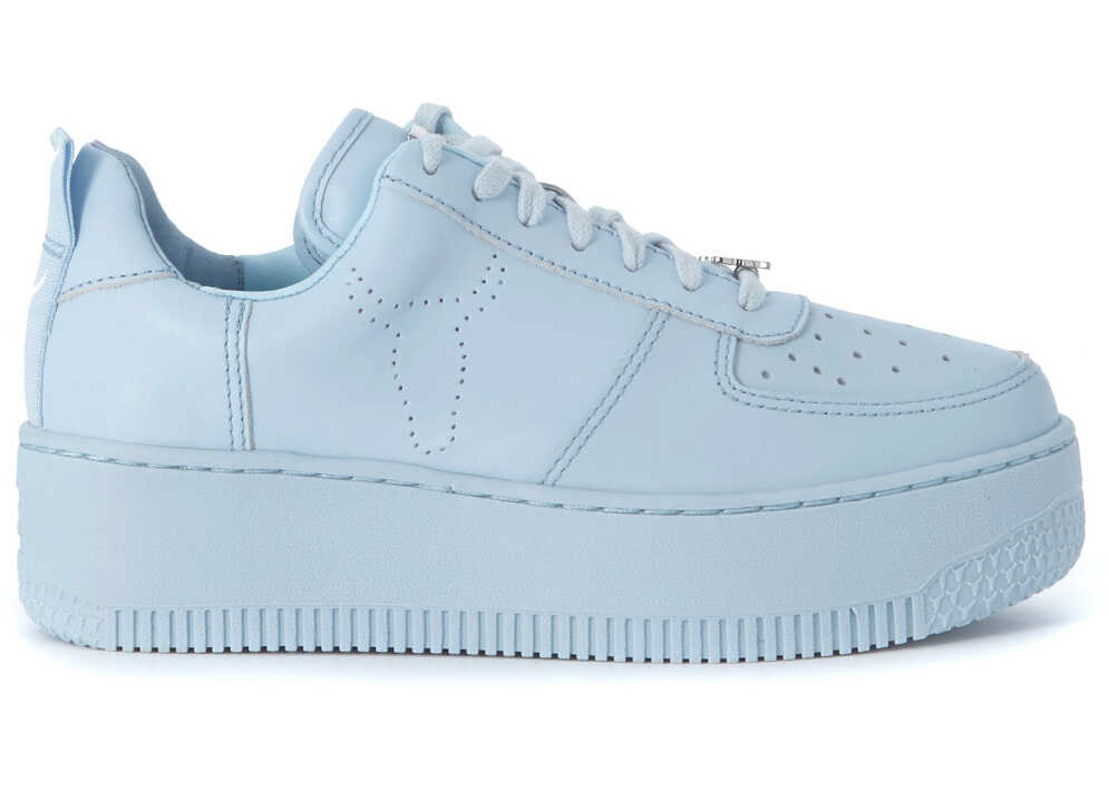 Tenis Windsor Smith Racerr Baby Light-Bue Snaker With Platform Light blue