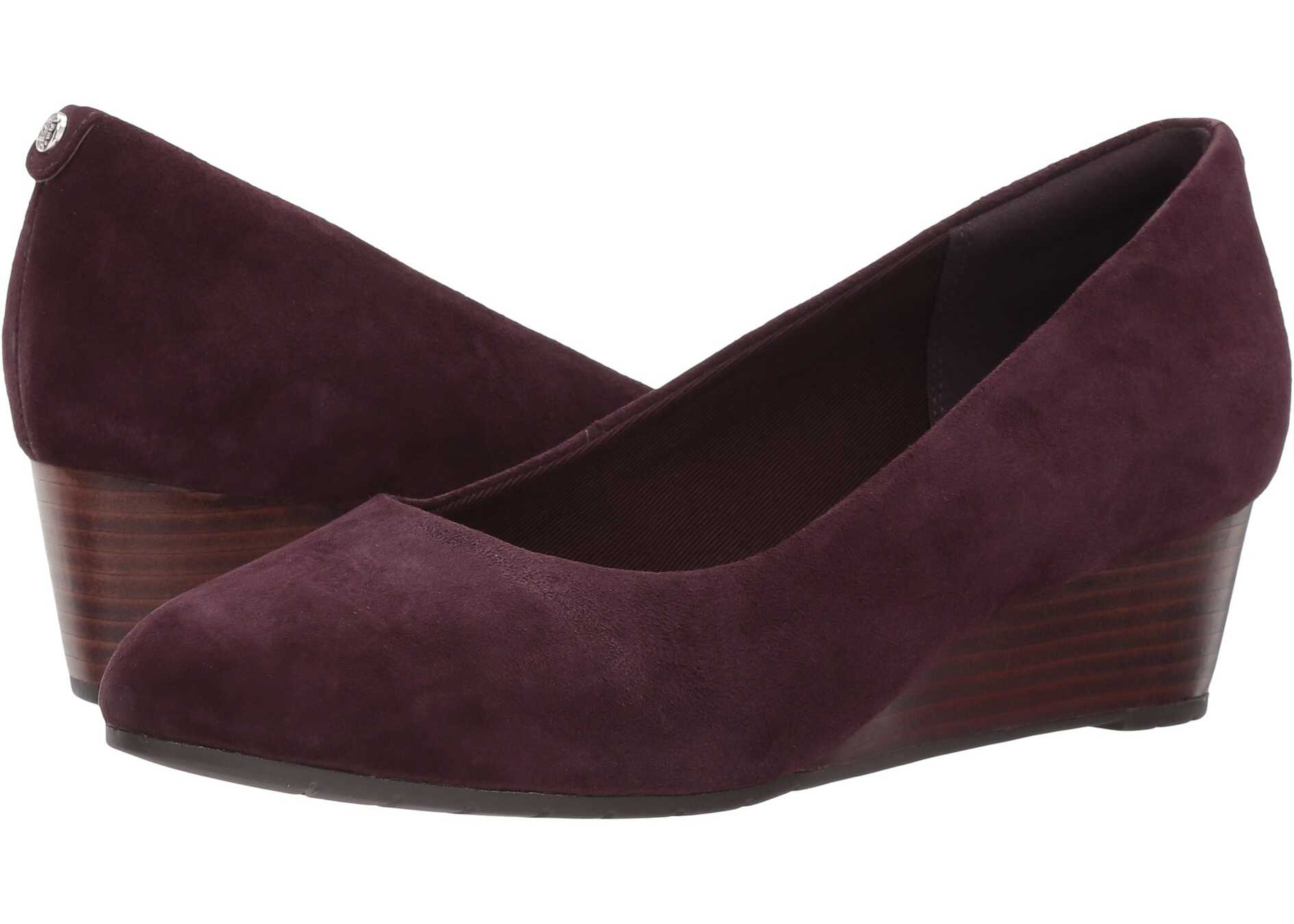 Pantof Clarks Vendra Bloom Aubergine Suede 2