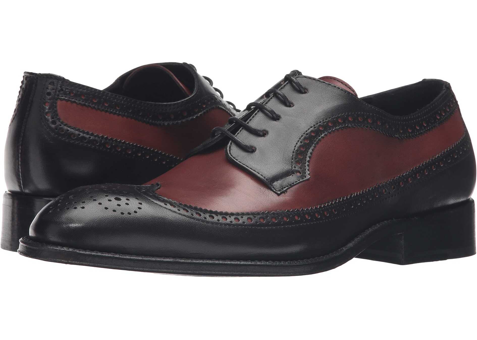 Pantof Messico Doroteo Welt Black/Cognac Leather