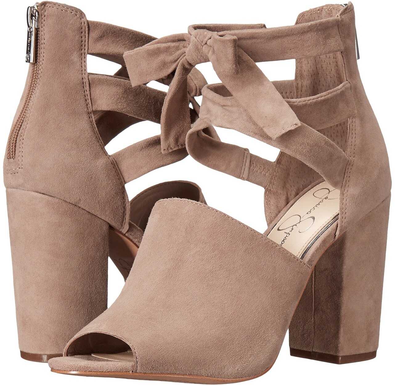 Pantof Jessica Simpson Kandiss Warm Taupe Luxe Kid Suede