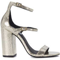 Sandale Parrson Golden Craqueled Leather Sandal Femei