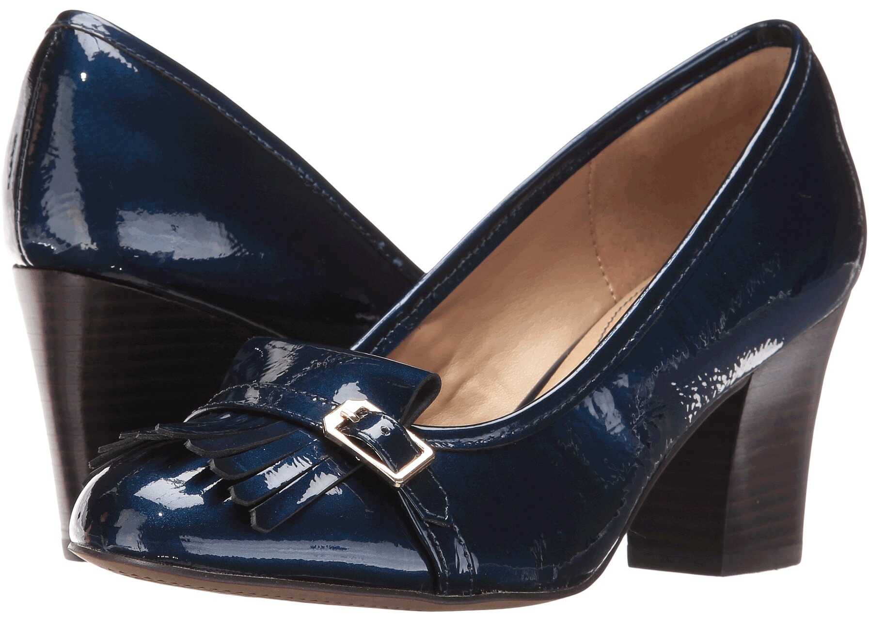 Isola Tara* Ink Blue Goat Crinkle Patent