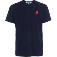 Tricouri Black T-Shirt With Red Heart Barbati