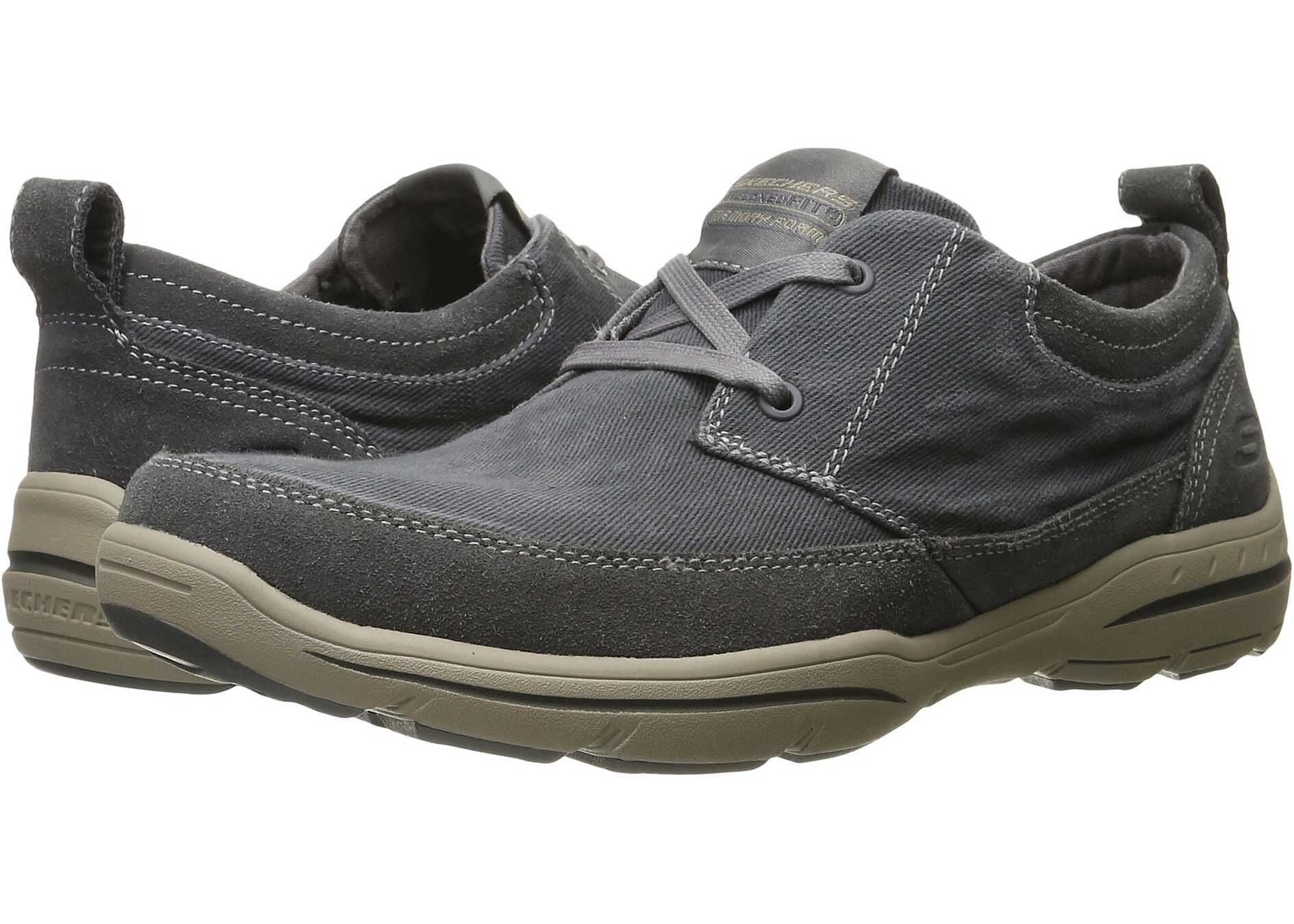 Tenis SKECHERS Relaxed Fit®: Harper - Lenden Gray Suede/Canvas