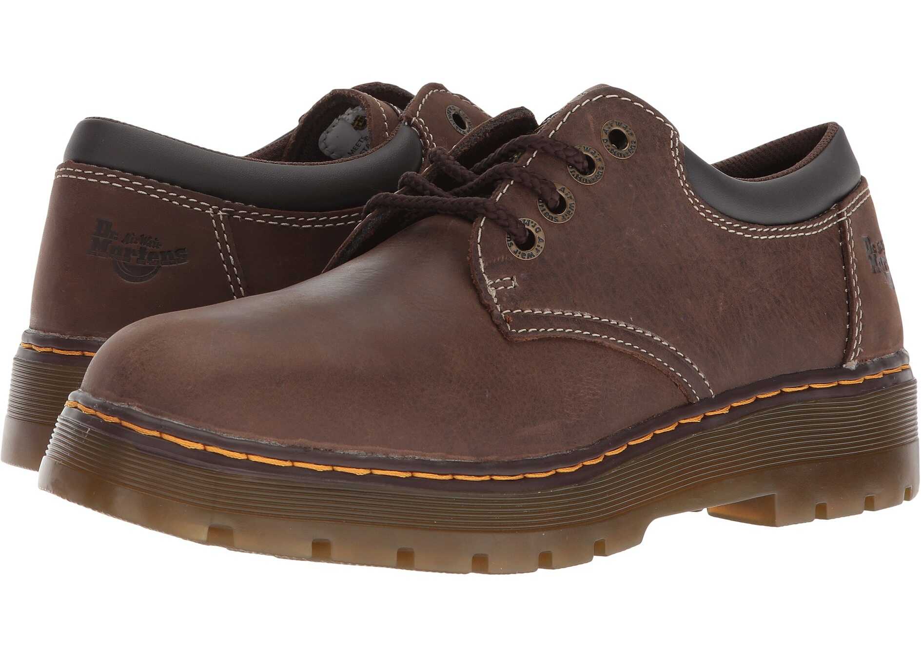 Pantof Dr. Martens Bolt Service 4-Eye Shoe Dark Brown Wyoming