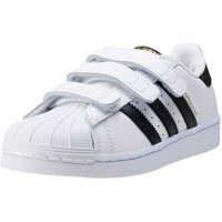 Tenisi & Adidasi Superstar Foundation Kids Trainers In White Black Baieti