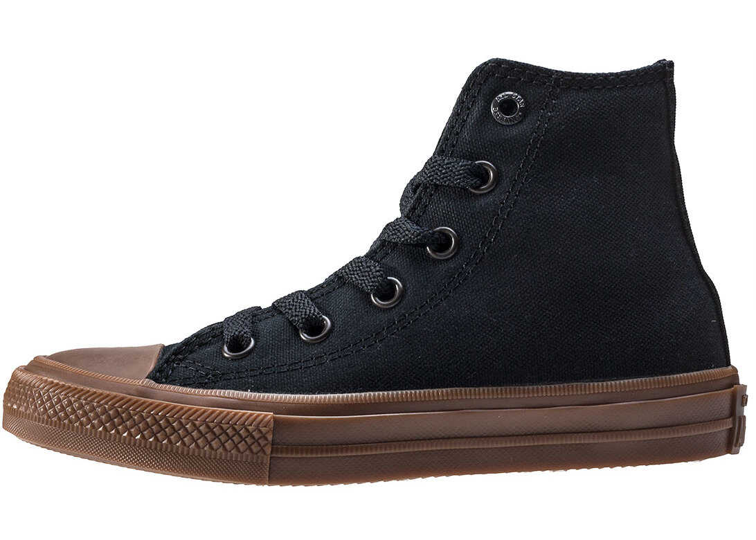 Tenis Converse Chuck Taylor All Star Ii Hi Toddler Trainers In Black Gum Black