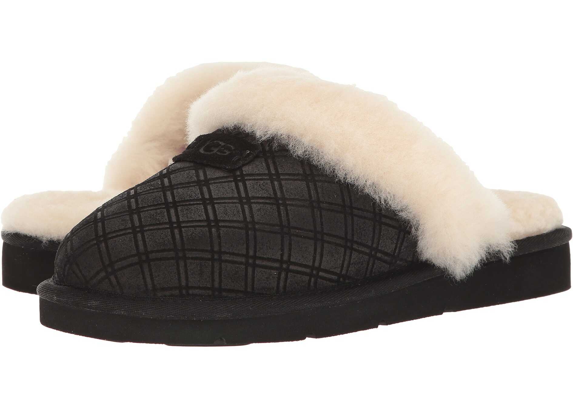Papuc UGG Cozy Double Diamond Holiday Gift Box Black