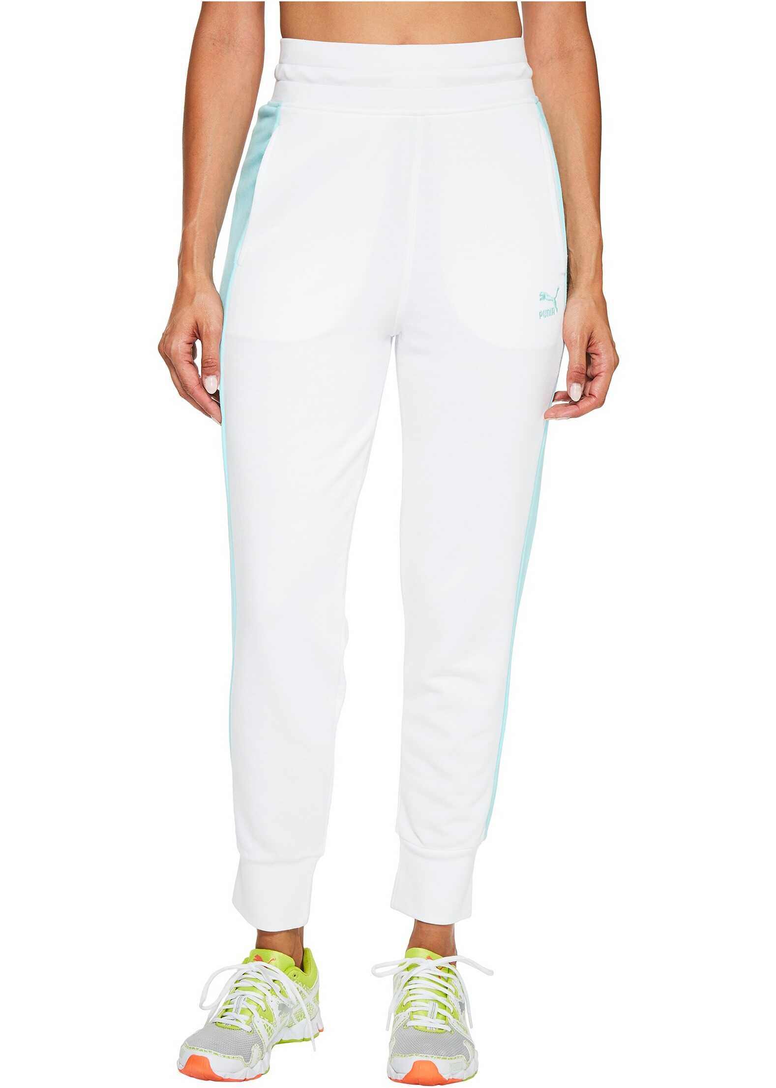 Pantalon PUMA Archive Logo T7 Sweatpants Puma White/Aruba Blue