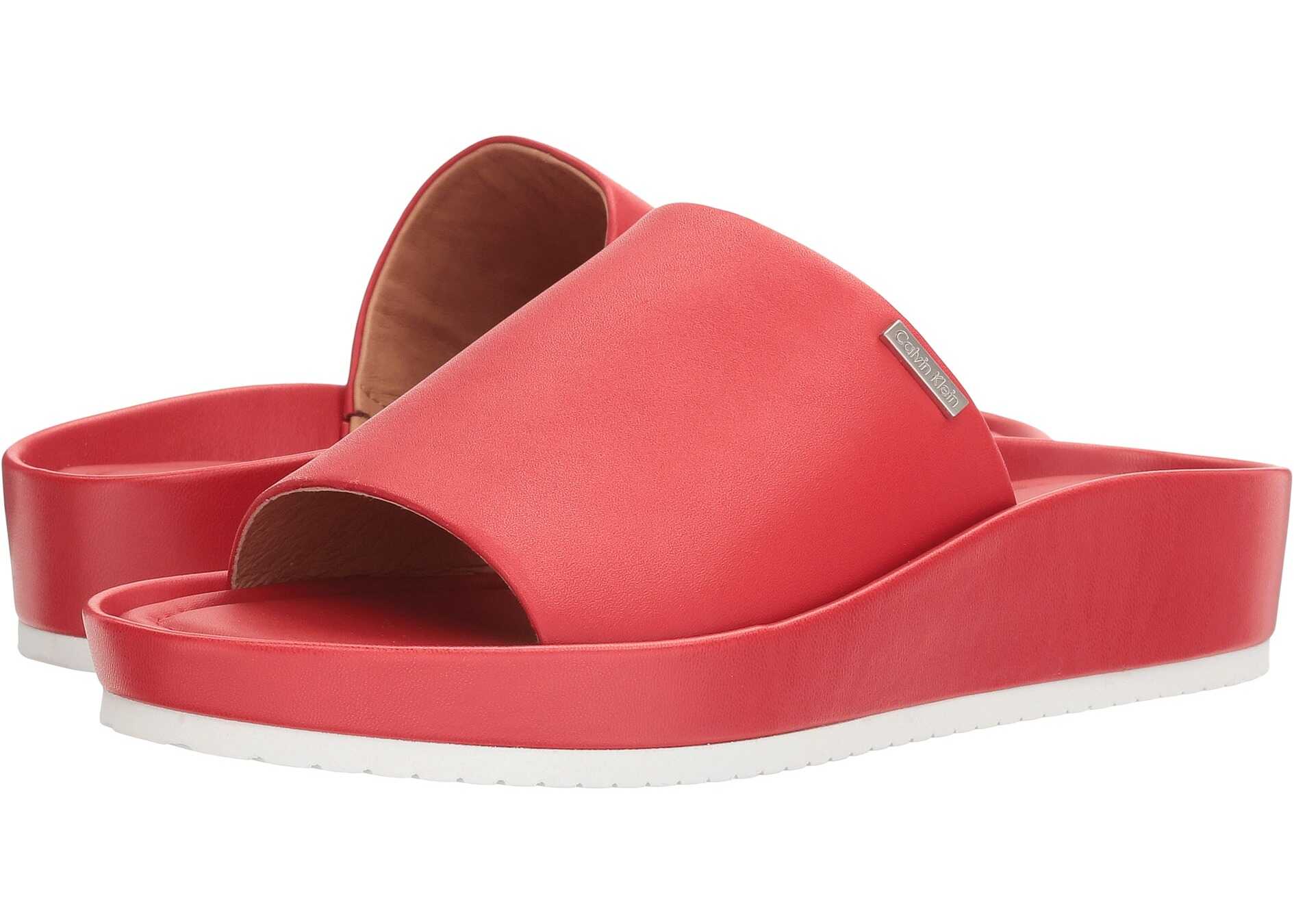 Sandala Calvin Klein Hope Lipstick Red Leather