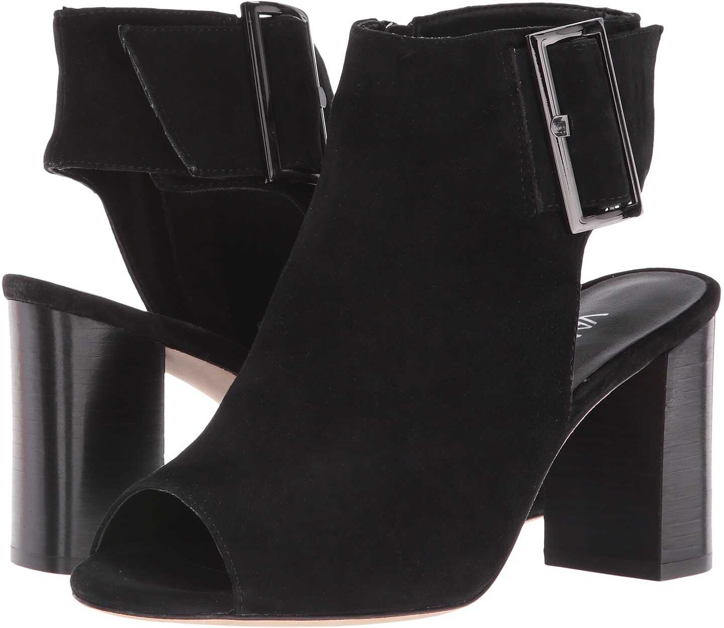 Botina Vaneli Bisa Black Suede