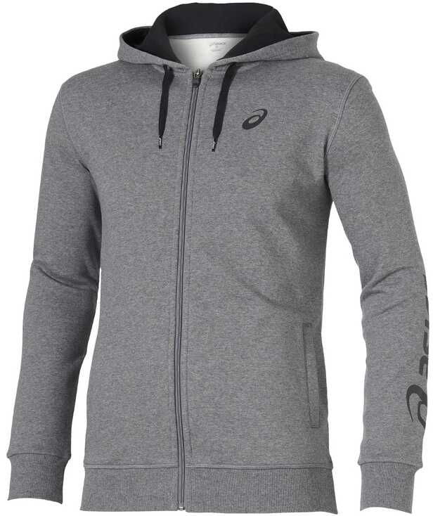 Tricou ASICS Logo Full Zip _L Grey