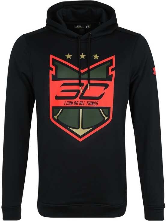 Tricou Under Armour SC30 Coat Of Arms Hoody Black,Red