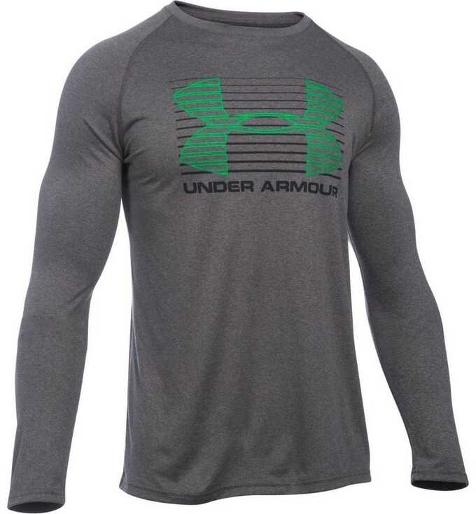 Tricou Under Armour UA Tech Rise Up Longsleeve Green,Grey