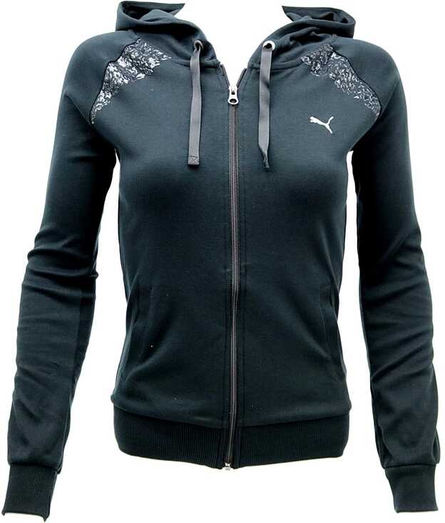 Bluza PUMA Wns Hooded Sweat Jkt Black