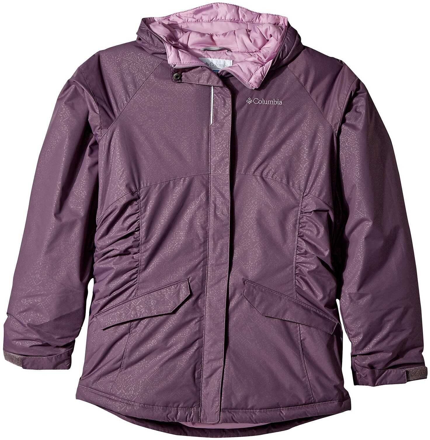 Geaca Columbia Kids Razzmadazzle Jacket (Toddler) Antique Iris Snowflake Emboss/Violet Haze