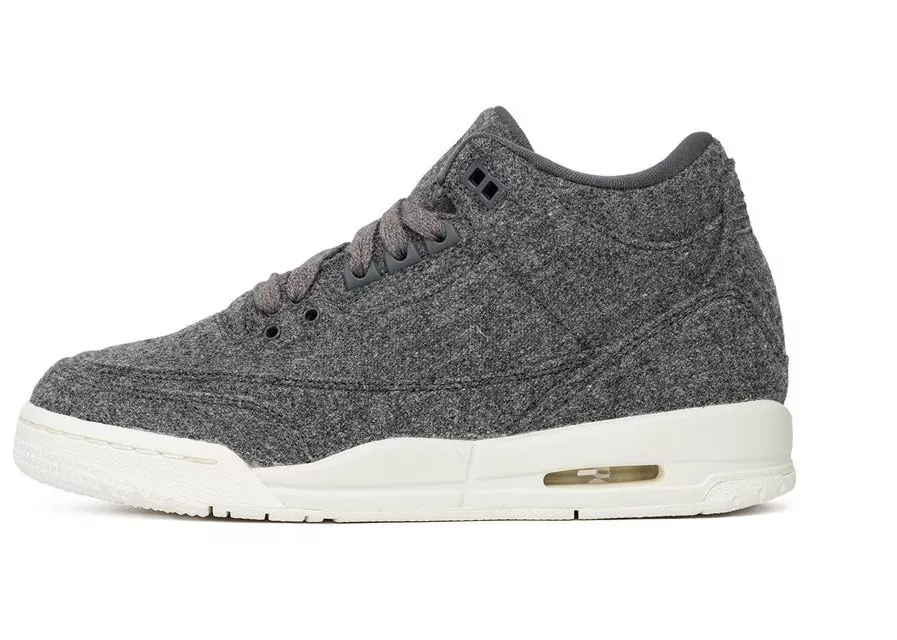 Tenis Nike Air Jordan 3 Retro BG Wool Grey