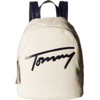 Ghiozdane Tommy Script Backpack Canvas Femei