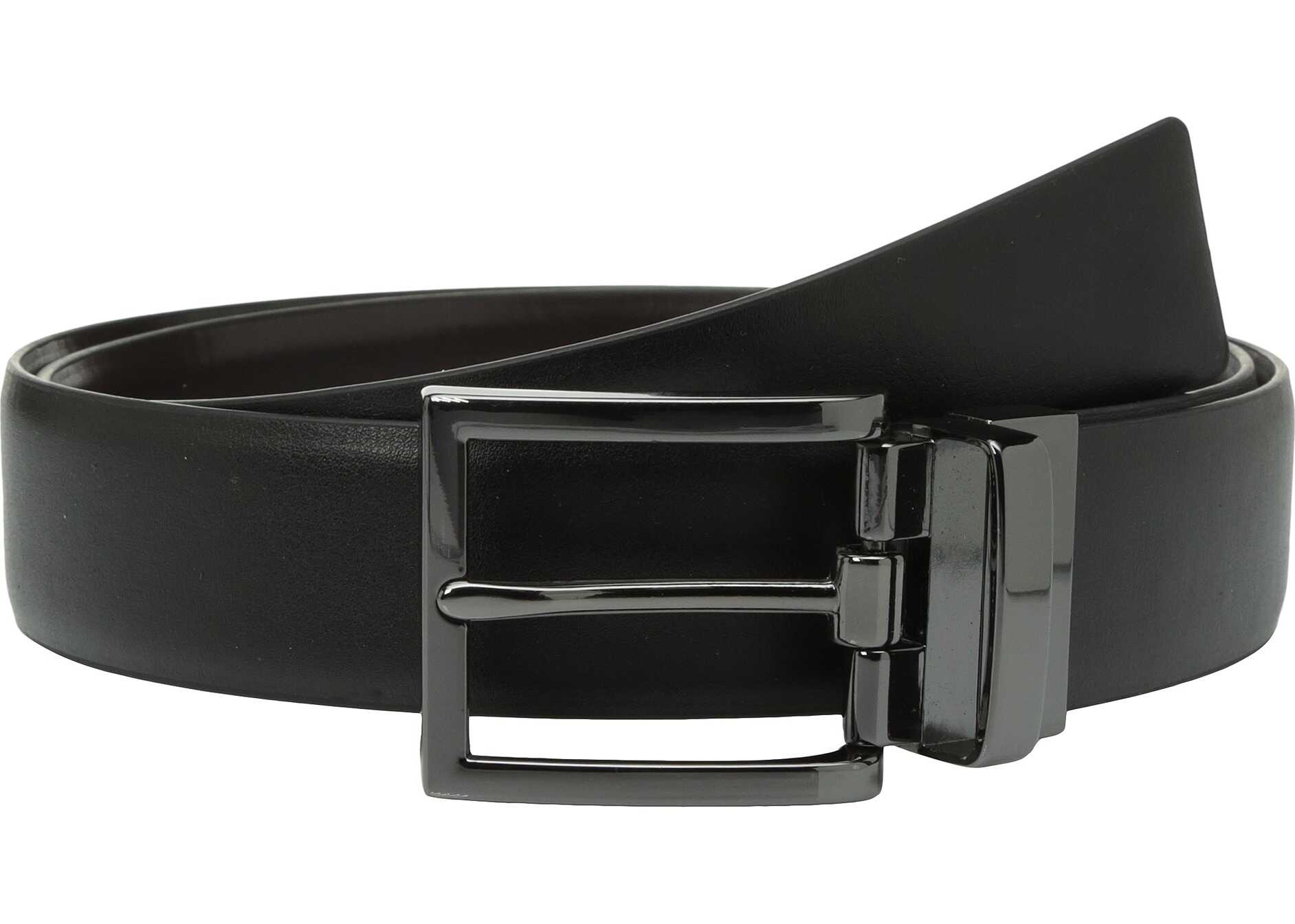 Steve Madden 35mm Smooth Reversible Dress Belt Black/Brown