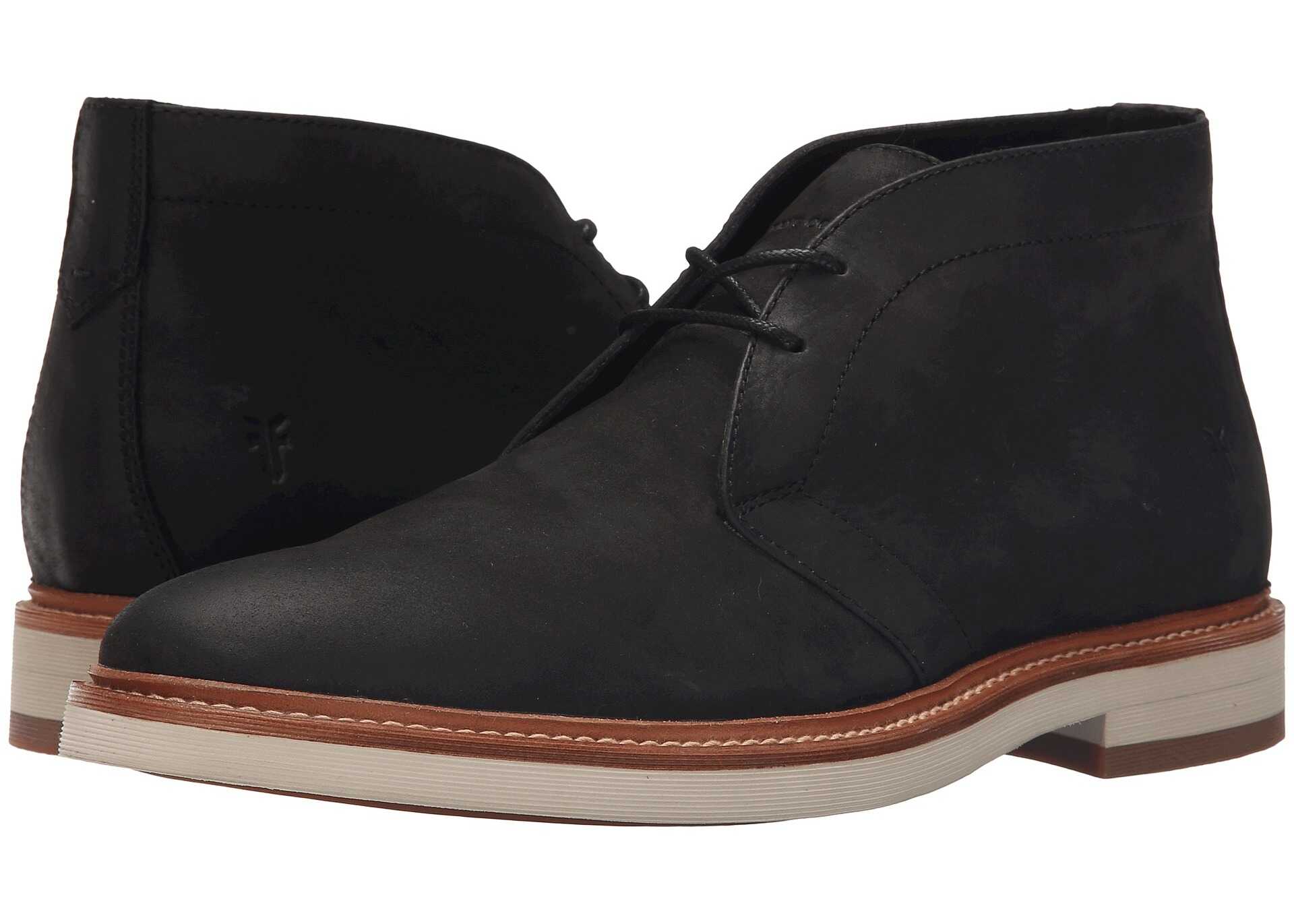 Gheata Frye Joel Chukka Black Soft Nubuck