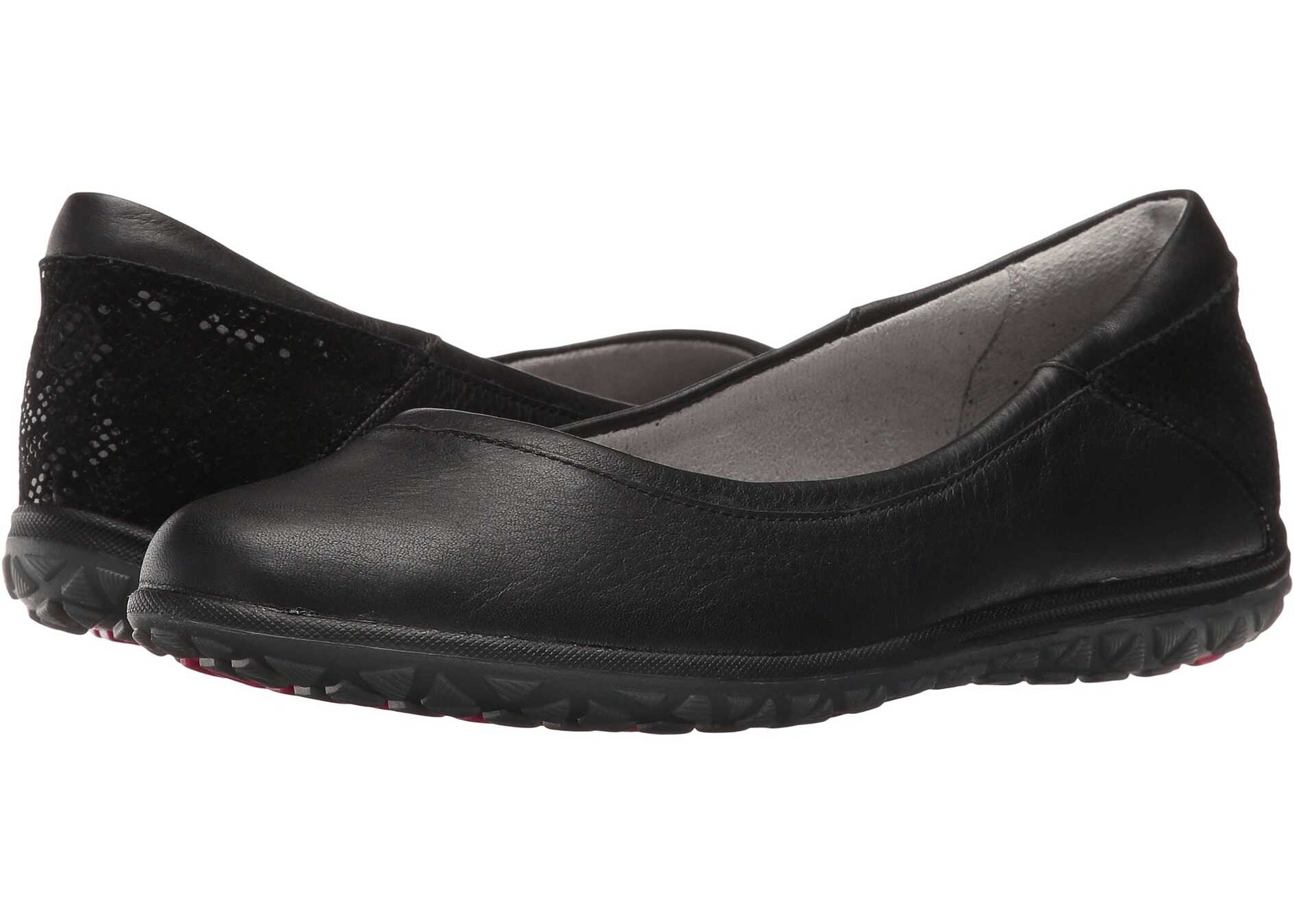 Balerin Hush Puppies Berkleigh Audra Black Metallic Nubuck