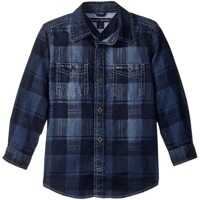 Geci Maxwell Printed Denim Shirt (Toddler/Little Kids) Baieti