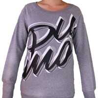 Bluze Trening & Hanorace Script Long Sleeve Femei
