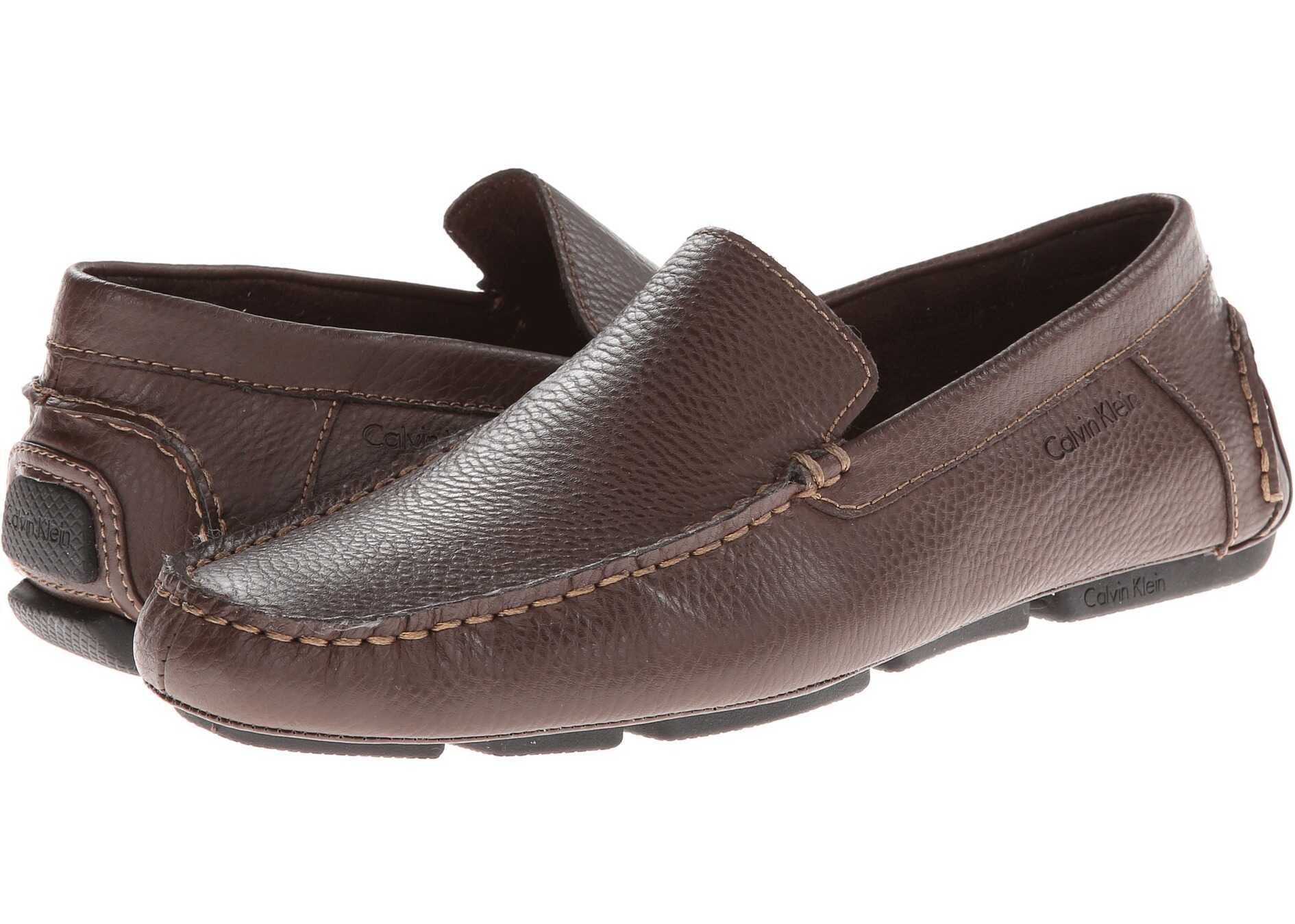 Mocasin Calvin Klein Menton Med Brown Tumbled Leather